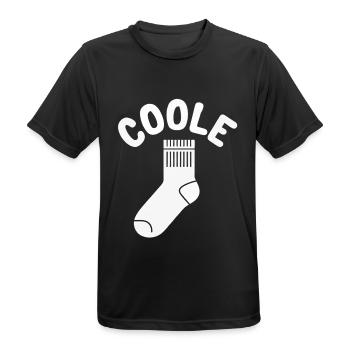 Chaussette cool - design motivant amusant - T-shirt respirant Homme - noir - Devant - AI Model Male 178 light (178cm)