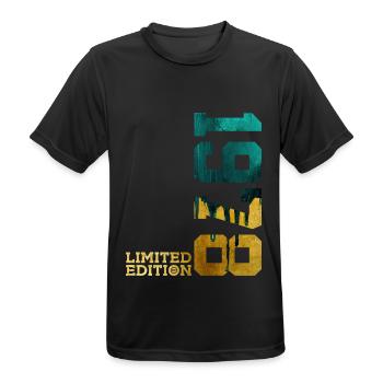 48E ANNIVERSAIRE ÉDITION LIMITÉE 1978 - T-shirt respirant Homme - noir - Devant - AI Model Male 178 light (178cm)