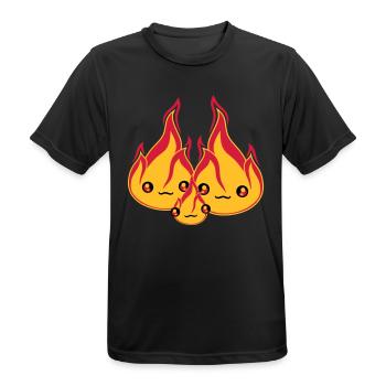 baby kind junges familie 2 freunde team paar liebe - Männer T-Shirt atmungsaktiv - Schwarz - Vorne - AI Model Male 178 light (178cm)