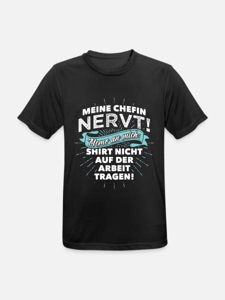 Chefin nervt! Shirt nicht auf der Arbeit tragen! - Männer T-Shirt atmungsaktiv - Schwarz