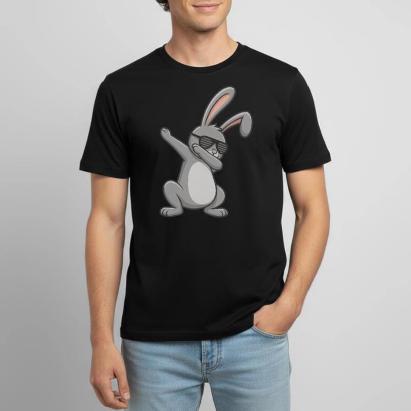 Easter Bunny Dab Easter Men's Breathable T-Shirt