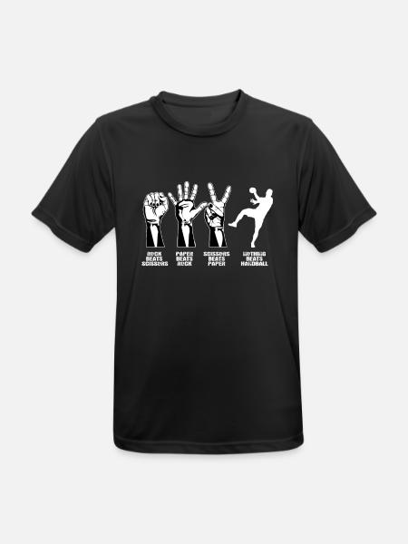 Lustiger Handball Spruch - Männer T-Shirt atmungsaktiv - Schwarz