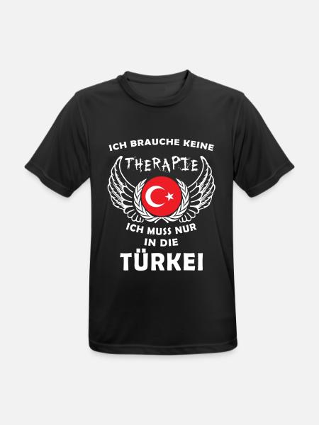 Therapie Türkei - Männer T-Shirt atmungsaktiv - Schwarz