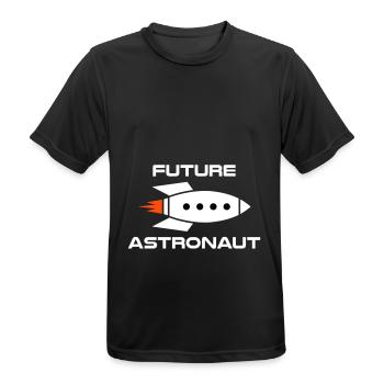 Future astronaut (Raumschiff) - Männer T-Shirt atmungsaktiv - Schwarz - Vorne - AI Model Male 178 light (178cm)