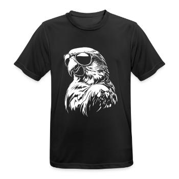 Lunettes de soleil Cool Parrot - T-shirt respirant Homme - noir - Devant - AI Model Male 178 light (178cm)
