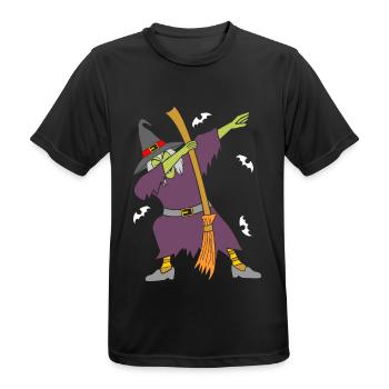 Witch DAB Witch Dabbing Witch's Bbe - Men's Breathable T-Shirt - black - Front - AI Model Male 178 light (178cm)