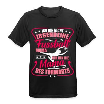 Fußball Mama Mutter Geschenk Muttertag - Männer T-Shirt atmungsaktiv - Schwarz - Vorne - AI Model Male 178 light (178cm)