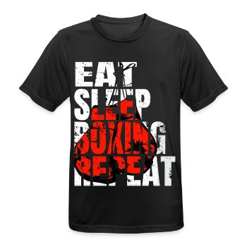 Boxe Boxe Combat Boxe Sparring Boxer Sport - T-shirt respirant Homme - noir - Devant - AI Model Male 178 light (178cm)