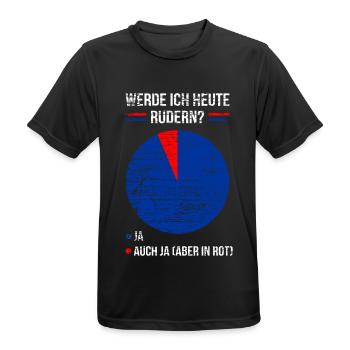 Ruderer Spruch Rudern Rudersport Witzig - Männer T-Shirt atmungsaktiv - Schwarz - Vorne - AI Model Male 178 light (178cm)