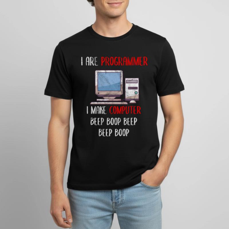 I Are Programmer Funny Computer Programming Men's Breathable T-Shirt