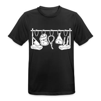 Metzger - Männer T-Shirt atmungsaktiv - Schwarz - Vorne - AI Model Male 178 light (178cm)