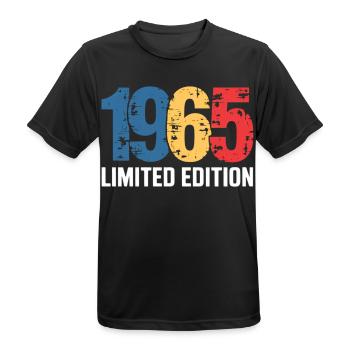 Legend 1965 Geschenke zum 60. Geburtstag für Männer Frauen 60 J - Männer T-Shirt atmungsaktiv - Schwarz - Vorne - AI Model Male 178 light (178cm)