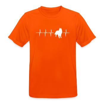 Lustige Groenendael Geschenk-Idee - Männer T-Shirt atmungsaktiv - Neonorange - Vorne - AI Model Male 185 dark (185cm)