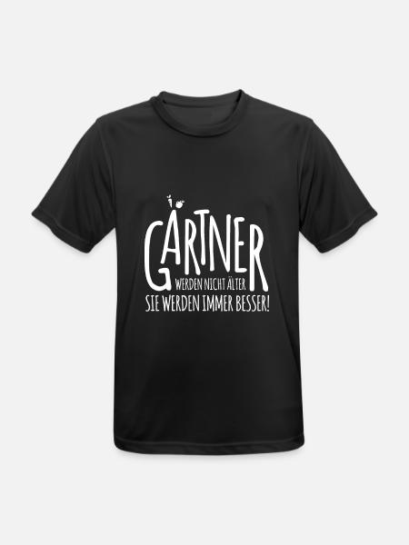 lustiges Gärtner Shirt - Geschenk für Gärtner - Männer T-Shirt atmungsaktiv - Schwarz