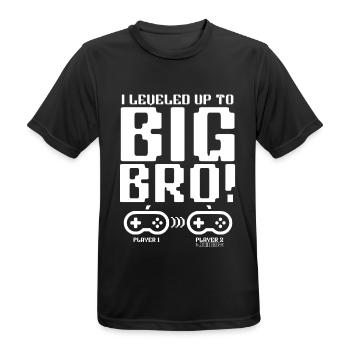 Zum großen Bruder 2025 aufgestiegen - Männer T-Shirt atmungsaktiv - Schwarz - Vorne - AI Model Male 178 light (178cm)