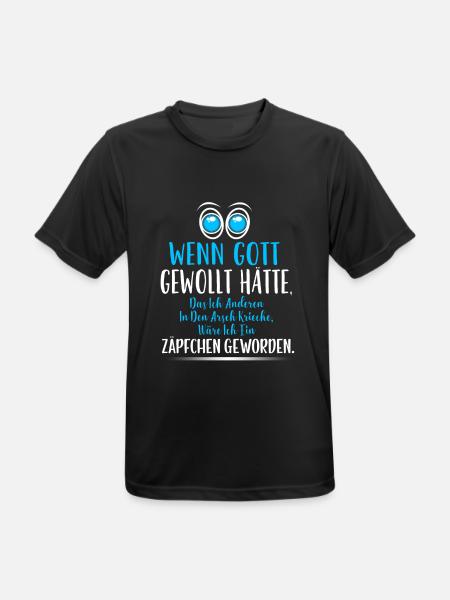 Bin kein Arsch kriecher! - Männer T-Shirt atmungsaktiv - Schwarz