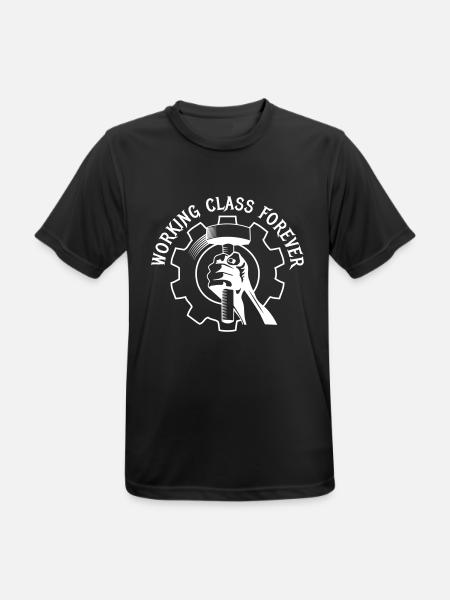 working class forever - Männer T-Shirt atmungsaktiv - Schwarz