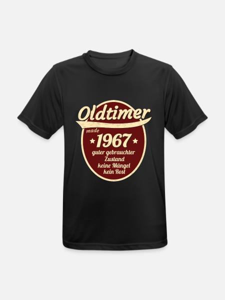 1967 - Männer T-Shirt atmungsaktiv - Schwarz