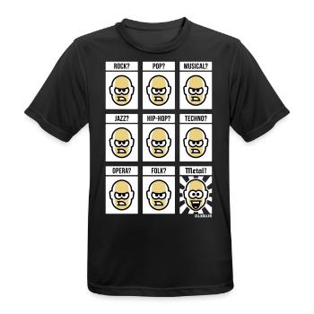 Nothing Beats Heavy Metal! (Hardrock / NEG / 3C) - Männer T-Shirt atmungsaktiv - Schwarz - Vorne - AI Model Male 178 light (178cm)