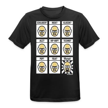 Nichts Geht Über Heavy Metal! (Hardrock NEG 3C) - Männer T-Shirt atmungsaktiv - Schwarz - Vorne - AI Model Male 178 light (178cm)