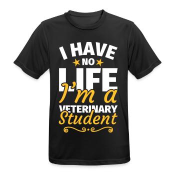 Veterinary medicine study veterinary student - Men's Breathable T-Shirt - black - Front - AI Model Male 178 light (178cm)