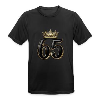 65 Number Krone - Men's Breathable T-Shirt - black - Front - AI Model Male 178 light (178cm)