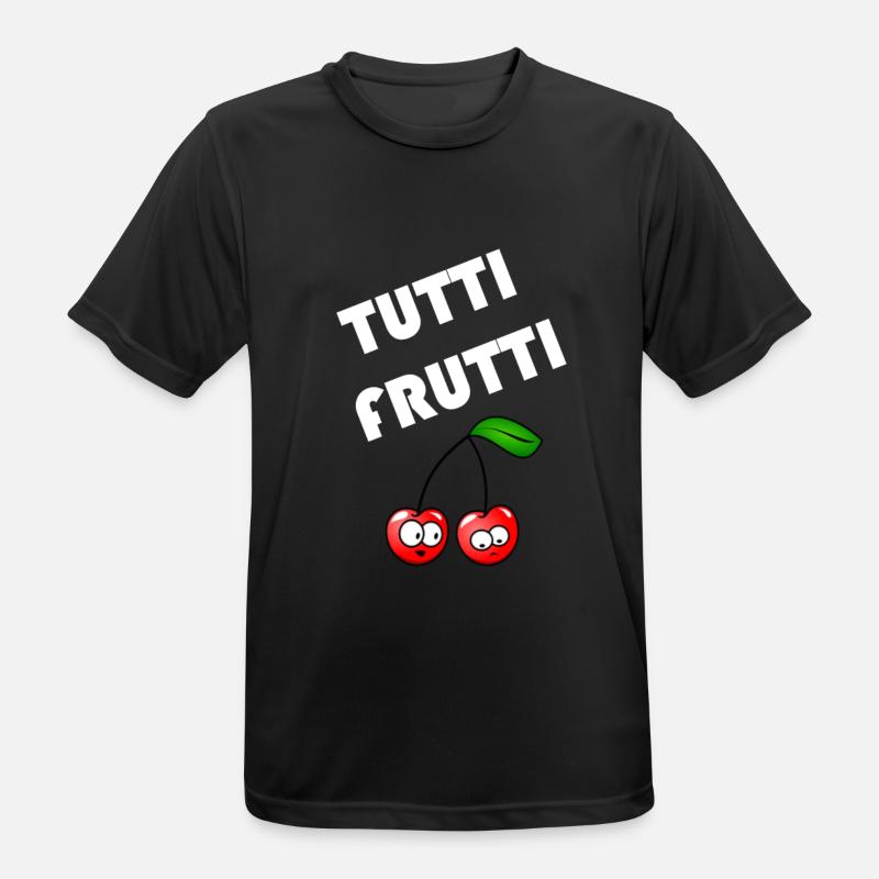 Populaire Proverbs Tutti Frutti Design - T-shirt respirant Homme - noir