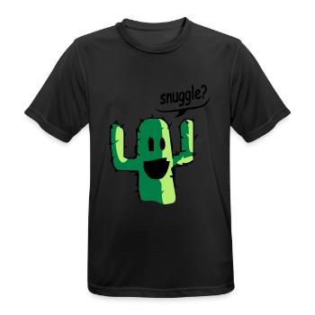 snuggle - T-shirt respirant Homme - noir - Devant - AI Model Male 178 light (178cm)