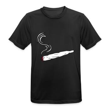 Kiffen joint design - Men's Breathable T-Shirt - black - Front - AI Model Male 178 light (178cm)