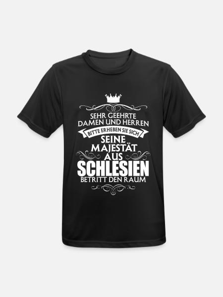 SCHLESIEN - Majestät - Männer T-Shirt atmungsaktiv - Schwarz