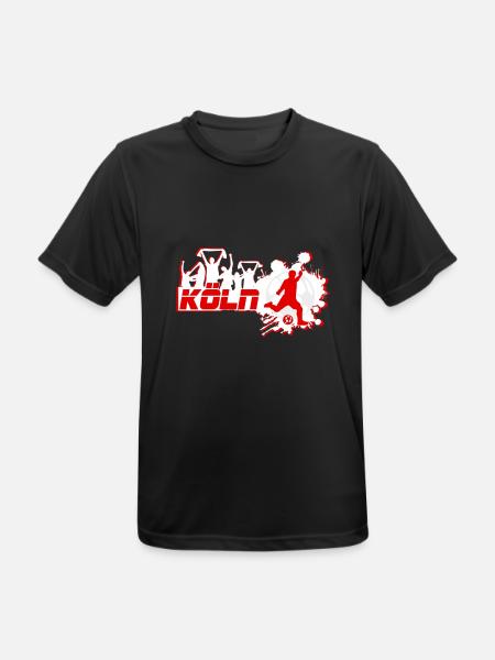 Köln Fan - Männer T-Shirt atmungsaktiv - Schwarz