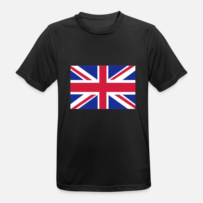 British Flag - Men's Breathable T-Shirt - black