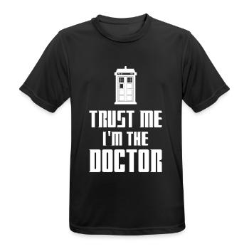 T-shirt Gift Idea Birthday Funny Doctor - Men's Breathable T-Shirt - black - Front - AI Model Male 178 light (178cm)