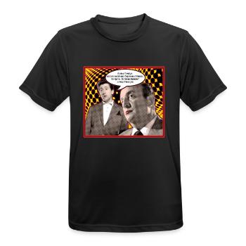 écoute on t'connaît pas - T-shirt respirant Homme - noir - Devant - AI Model Male 178 light (178cm)