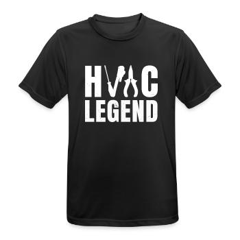 Hlk legend - Men's Breathable T-Shirt - black - Front - AI Model Male 178 light (178cm)