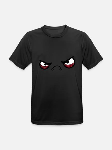 Angry Face - Men's Breathable T-Shirt - black