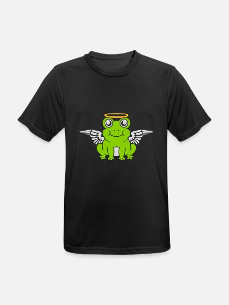 Angel Frog Wing Halo - Men's Breathable T-Shirt - black