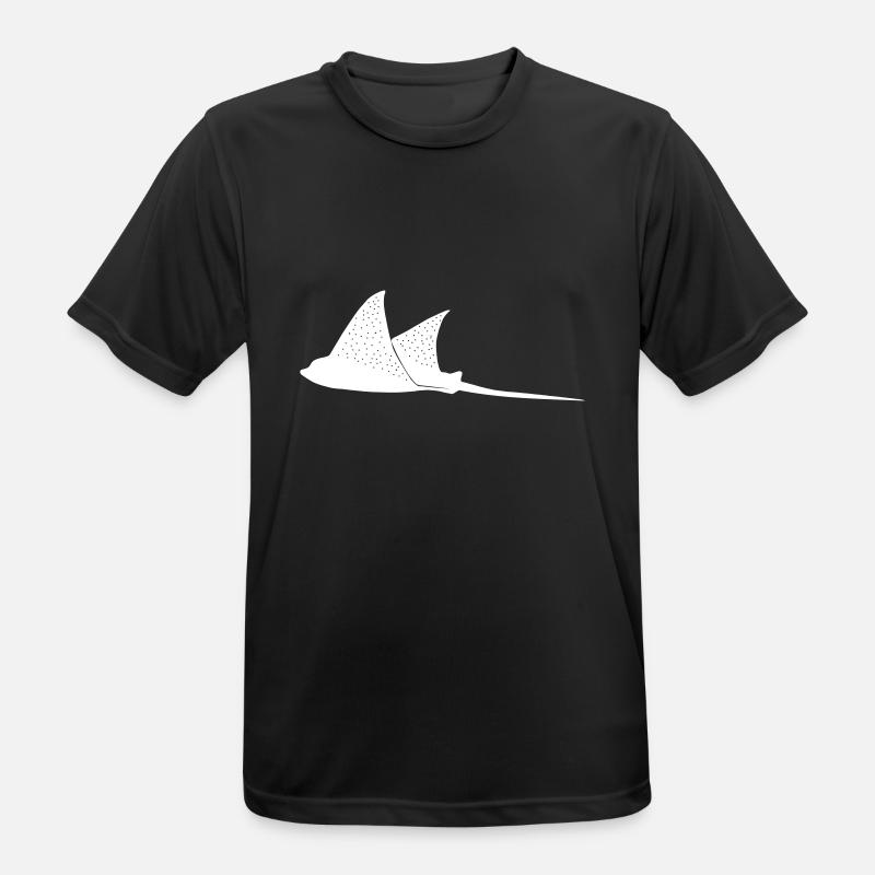 Eagle rays in flight mode - Men's Breathable T-Shirt - black