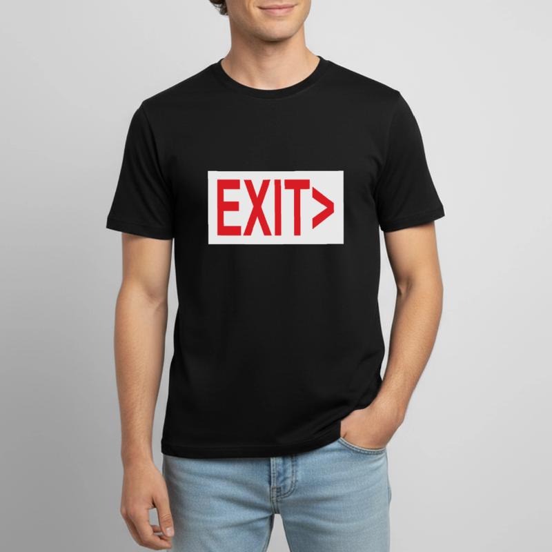 Exit / Exit / Emergency Exit Men's Breathable T-Shirt