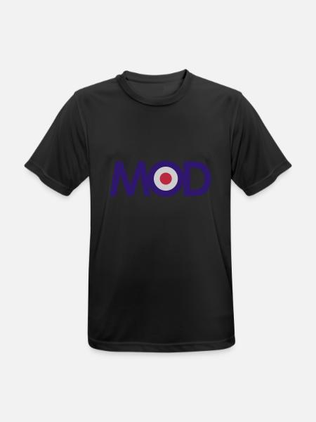 Mod - Männer T-Shirt atmungsaktiv - Schwarz