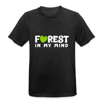 Forest - Men's Breathable T-Shirt - black - Front - AI Model Male 178 light (178cm)