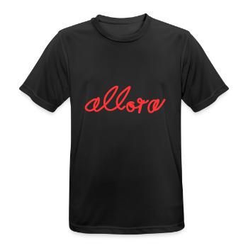 Allora - Men's Breathable T-Shirt - black - Front - AI Model Male 178 light (178cm)