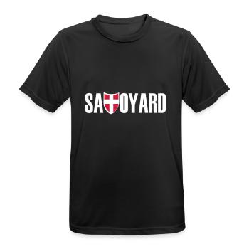 savoyard logo blc - Männer T-Shirt atmungsaktiv - Schwarz - Vorne - AI Model Male 178 light (178cm)