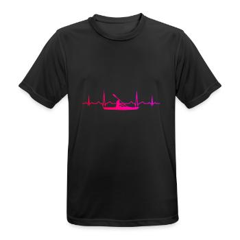 Kayak Kayak Kayak Femmes Canoë Hommes - T-shirt respirant Homme - noir - Devant - AI Model Male 178 light (178cm)