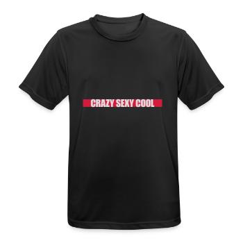 crazy sexy cool design - Men's Breathable T-Shirt - black - Front - AI Model Male 178 light (178cm)