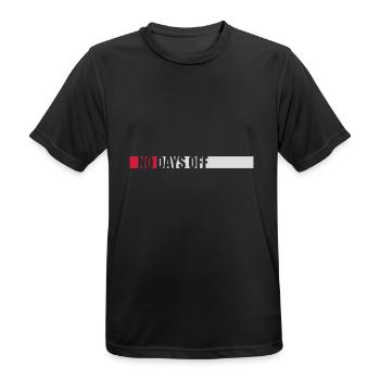 pas de jours de congé devis - T-shirt respirant Homme - noir - Devant - AI Model Male 178 light (178cm)