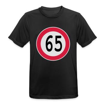 (65) - Männer T-Shirt atmungsaktiv - Schwarz - Vorne - AI Model Male 178 light (178cm)