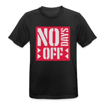 pas de jours de congé devis - T-shirt respirant Homme - noir - Devant - AI Model Male 178 light (178cm)