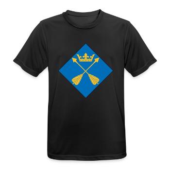 Dalarna - Men's Breathable T-Shirt - black - Front - AI Model Male 178 light (178cm)