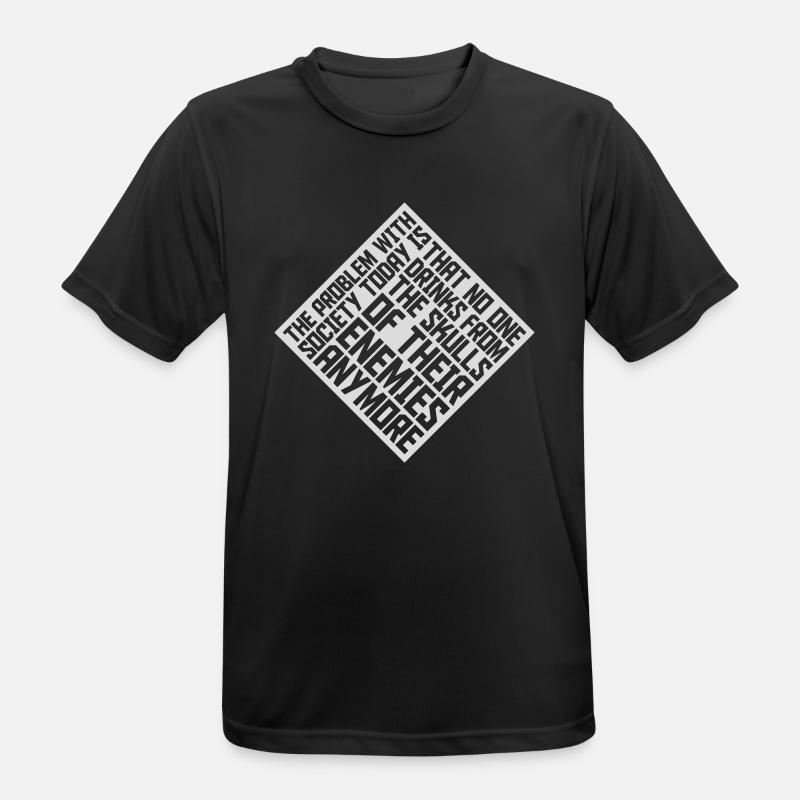 drinks from enemies skulls - Men's Breathable T-Shirt - black